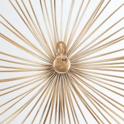 LuxenHome Gold Abstract Flower 16.7" Round Metal Wall Decor -Home Decor Outlet Store GUEST 5d967f7c f337 41b7 a67f 7ac769784649