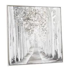 Canvas Landscape Trees Framed Wall Art With Silver Frame White - Olivia & May 25 Canvas Landscape Trees Framed Wall Art With Silver Frame White - Olivia & May -Home Decor Outlet Store GUEST 608c375e 1d5b 4a76 964b 2445ba948a2c