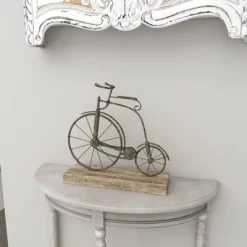 Vintage Reflections Rustic Iron And Wood Penny-Farthing Model Bicycle (14") - Olivia & May -Home Decor Outlet Store GUEST 613a6d9c 39aa 40e5 8c1e 294f9fa396fb