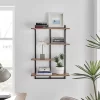 34.5" X 23.6" Rhodes 4 Tier Modern Floating Windowsill Wall Shelf Unit - Danya B.