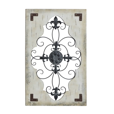 Rustic Wood Wall Decor Cream - Olivia & May 5 Rustic Wood Wall Decor Cream - Olivia & May - Image 5