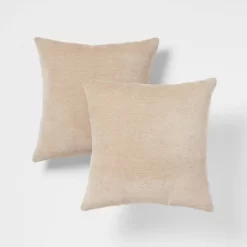 2pk Chenille Square Throw Pillows - Threshold™ -Home Decor Outlet Store GUEST 64171842 af43 4a38 8959 787cd8bf87c2
