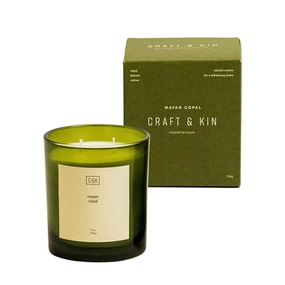 Craft & Kin Premium Aromatherapy Soy Green Candle 11 Craft & Kin Premium Aromatherapy Soy Green Candle - Image 11