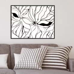 30" X 22" Sernea By Ritikia Gandhi Framed Canvas Wall Art Black - Amanti Art -Home Decor Outlet Store GUEST 6754ebb7 99d2 488e 8cfc 450ced4f941c