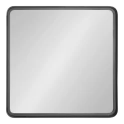 28" X 28" Armenta Square Wall Mirror Gray - Kate & Laurel All Things Decor