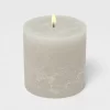 Pillar Cozy Cashmere Candle Gray - Threshold™