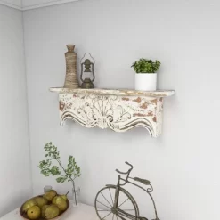 28" X 9" Rustic Fir Wood Wall Shelf - Olivia & May -Home Decor Outlet Store GUEST 6a581cf7 bb24 42c2 8f94 9e2547720aba