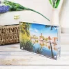 2-Pack Magnetic Acrylic Plastic Picture Photo Frames Holder 4x6 Crystal Clear For Tabletop Desktop