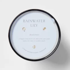 Colored Vase Glass With Dustcover Rainwater Lily Candle Gray - Threshold™ -Home Decor Outlet Store GUEST 6efd91a6 961e 4e90 a80c c65ad3c57740