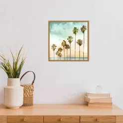 16" X 16" Beach Palms I By Devon Davis Framed Canvas Wall Art - Amanti Art -Home Decor Outlet Store GUEST 6f8af620 02a5 4376 8285 241297f1aea6