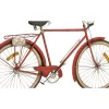 24" X 39" Metal Bike Wall Decor With Seat And Handles Red - Olivia & May