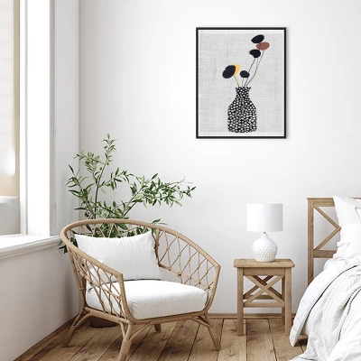 23" X 28" Decorated Vase With Plant II By Melissa Wang Framed Canvas Wall Art Print - Amanti Art 4 23" X 28" Decorated Vase With Plant II By Melissa Wang Framed Canvas Wall Art Print - Amanti Art - Image 4
