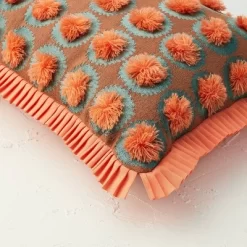 Oblong Jungalow Fringe Pom Decorative Throw Pillow Orange Coral - Opalhouse™ Designed With Jungalow™ -Home Decor Outlet Store GUEST 71ccb446 82a3 4c9c bc34 244411ddc726