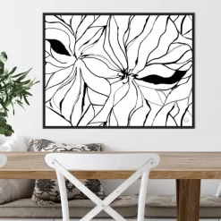 30" X 22" Sernea By Ritikia Gandhi Framed Canvas Wall Art Black - Amanti Art -Home Decor Outlet Store GUEST 72e57703 e892 4ee4 806d 81fb9c6fe015