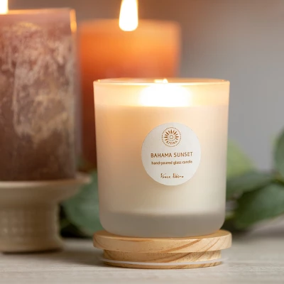 4"H Sullivans Bahama Sunset Candle; Multicolored 2 4"H Sullivans Bahama Sunset Candle; Multicolored - Image 2