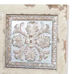 Metal Scroll Wall Decor With Embossed Details Beige - Olivia & May -Home Decor Outlet Store GUEST 77ca7f4e 3319 4ce3 ab66 f14e1a21629c