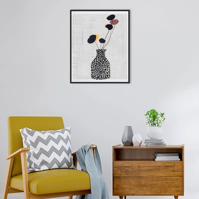 23" X 28" Decorated Vase With Plant II By Melissa Wang Framed Canvas Wall Art Print - Amanti Art 6 23" X 28" Decorated Vase With Plant II By Melissa Wang Framed Canvas Wall Art Print - Amanti Art - Image 6
