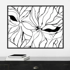 30" X 22" Sernea By Ritikia Gandhi Framed Canvas Wall Art Black - Amanti Art -Home Decor Outlet Store GUEST 7c14341e c55e 4bf3 b1be f3b82e366ad8