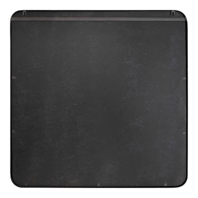 28" X 28" Armenta Square Wall Mirror Gray - Kate & Laurel All Things Decor 3 28" X 28" Armenta Square Wall Mirror Gray - Kate & Laurel All Things Decor - Image 3