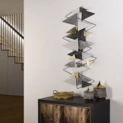 Geometric Gala Metal Wall Art Silver - StyleCraft -Home Decor Outlet Store GUEST 7f074bd1 b3ec 4d78 a973 cf636cf47d95