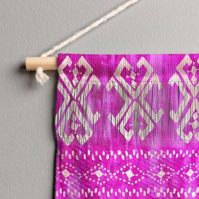 11" X 15.5" Small Schatzi Justine Mark Fiber Wall Hanging Brown/Pink - Deny Designs 2 11" X 15.5" Small Schatzi Justine Mark Fiber Wall Hanging Brown/Pink - Deny Designs - Image 2