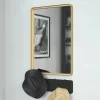 Flash Furniture Janinne 20"x30" Rectangle Gold Metal Deep Framed Wall Mirror - Large Accent Mirror For Bathroom, Entryway, Dining Room, & Living Room