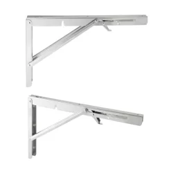 Built Industrial 2 Pack Folding L Wall Shelf Bracket, 10 Inch Collapsible Hardware With Locking Hinge For Garage Shelves, Holds 120lbs -Home Decor Outlet Store GUEST 83f6e7b8 fccf 4bd4 b6b4 1f03080a68cb