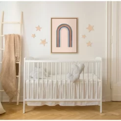 18" X 24" Sylvie Happy Gates Framed Canvas Wall Art By Alexander Ginzburg Natural - Kate And Laurel -Home Decor Outlet Store GUEST 875b0062 7fd7 4f92 b9ef 8063a8a79326