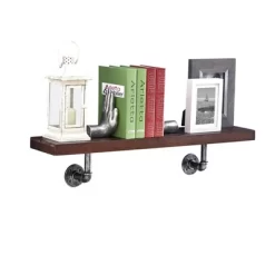 35.5" X 7.5" Industrial Pipe Wall Shelf - Danya B. 12 35.5" X 7.5" Industrial Pipe Wall Shelf - Danya B. -Home Decor Outlet Store GUEST 8b596351 c3e3 4145 8c26 0f6743e915bb