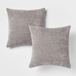 2pk Chenille Square Throw Pillows - Threshold™ -Home Decor Outlet Store GUEST 8f0a7d0e 209f 4a4f ad91 c8f7ee8931ba