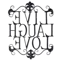 28" X 21" Traditional Metal Live Laugh Love Wall Décor Brown - Olivia & May -Home Decor Outlet Store GUEST 8f16b4cb cc30 4926 ae5f 1502b3ae7af0