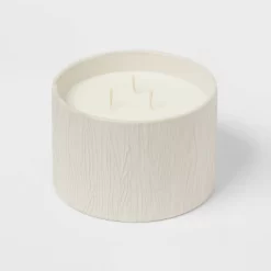 Textured Straight Side Ceramic Warm Cider & Cinnamon Candle White - Threshold™ -Home Decor Outlet Store GUEST 913d534b 649d 4c6d 9f5e ee9feea56dbd