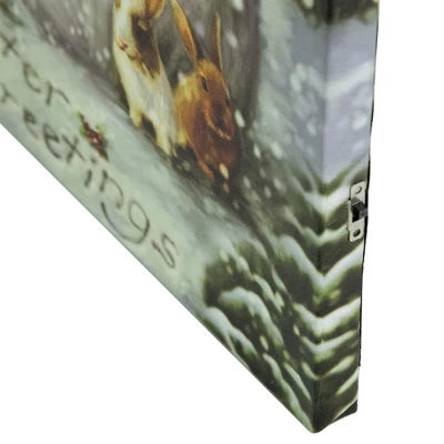 Northlight LED Lighted Snowman And Reindeer Christmas Canvas Wall Art 15.75" X 11.75" 4 Northlight LED Lighted Snowman And Reindeer Christmas Canvas Wall Art 15.75" X 11.75" - Image 4