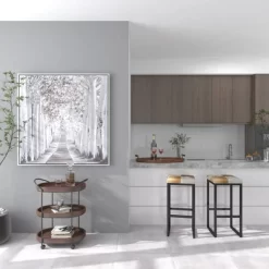 Canvas Landscape Trees Framed Wall Art With Silver Frame White - Olivia & May 37 Canvas Landscape Trees Framed Wall Art With Silver Frame White - Olivia & May -Home Decor Outlet Store GUEST 95acccce 4a36 444a b64f ea4df19d2b68