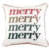 Christmas 16.0" Merry Gradient Pillow Home Decor Winter Happy Little Birdie The Little Birdie - Decorative Pillow