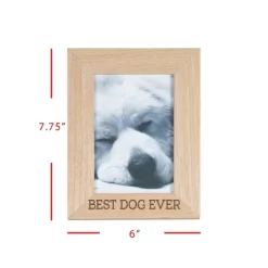 4x6 Inches "Best Dog Ever" Natural Wood & Glass Photo Frame - Foreside Home & Garden -Home Decor Outlet Store GUEST 9cdd89c3 65b7 4381 92eb 3b6b47cf0339
