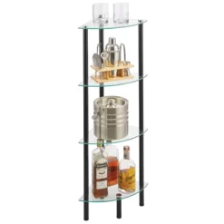 MDesign Household Floor Storage Corner Tower, 4 Tier 25 MDesign Household Floor Storage Corner Tower, 4 Tier -Home Decor Outlet Store GUEST 9d7b9ff7 57ee 4aef 839f 58a4fe09f8e1