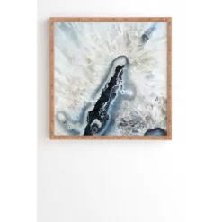 Bree Madden Ice Crystals Bamboo Framed Wall Art - Deny Designs -Home Decor Outlet Store GUEST a1e5758d 7821 474e ba6e dd88b86d649d