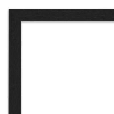 38" X 26" Non-Beveled Grace Brushed Metallic Black Narrow Wall Mirror - Amanti Art 2 38" X 26" Non-Beveled Grace Brushed Metallic Black Narrow Wall Mirror - Amanti Art - Image 2