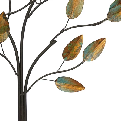 Traditional Metal Nature Wall Decor Brown - Olivia & May 2 Traditional Metal Nature Wall Decor Brown - Olivia & May - Image 2