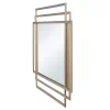 Gemma Mid-Century Modern Metal Wall Mirror Gold Finish - StyleCraft