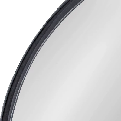 30" Owing Round Wall Mirror Black - Kate & Laurel All Things Decor 4 30" Owing Round Wall Mirror Black - Kate & Laurel All Things Decor - Image 4