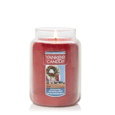 Classic 22oz 'SPARKING WINTER BERRY' Original Large Jar - Yankee Candle 1 Classic 22oz 'SPARKING WINTER BERRY' Original Large Jar - Yankee Candle