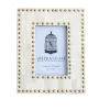 4"× 6" Studded Picture Frame - Brown - Shiraleah