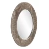 22" Round Bergman Decorative Wall Mirror Dark Silver - Howard Elliott