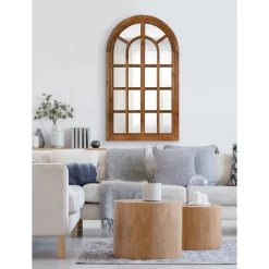 22" X 38" Boldmere Arch Wall Mirror Brown - Kate & Laurel All Things Decor -Home Decor Outlet Store GUEST b00d582d e2b6 4309 8cf6 88073abd5976