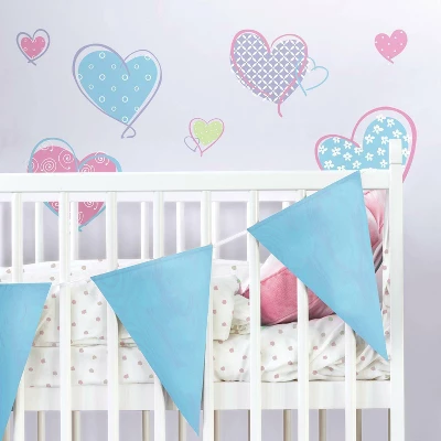 Hearts Peel And Stick Wall Decal - RoomMates 3 Hearts Peel And Stick Wall Decal - RoomMates - Image 3