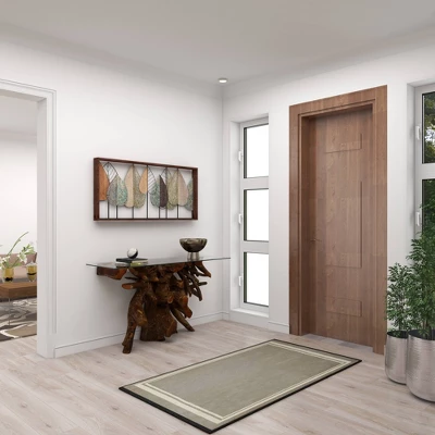 Metal Leaf Varying Texture Wall Decor With Wood Frame Brown - Olivia & May 10 Metal Leaf Varying Texture Wall Decor With Wood Frame Brown - Olivia & May - Image 10