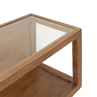 18" X 8" Wessler Decorative Wood Box Shelf Rustic Brown - Kate & Laurel All Things Decor 3 18" X 8" Wessler Decorative Wood Box Shelf Rustic Brown - Kate & Laurel All Things Decor - Image 3