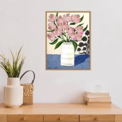 18" X 24" Spring Florals 5 By Marisa Anon Framed Canvas Wall Art - Amanti Art -Home Decor Outlet Store GUEST ba17a138 a0c6 4806 9c39 8e540ac51369